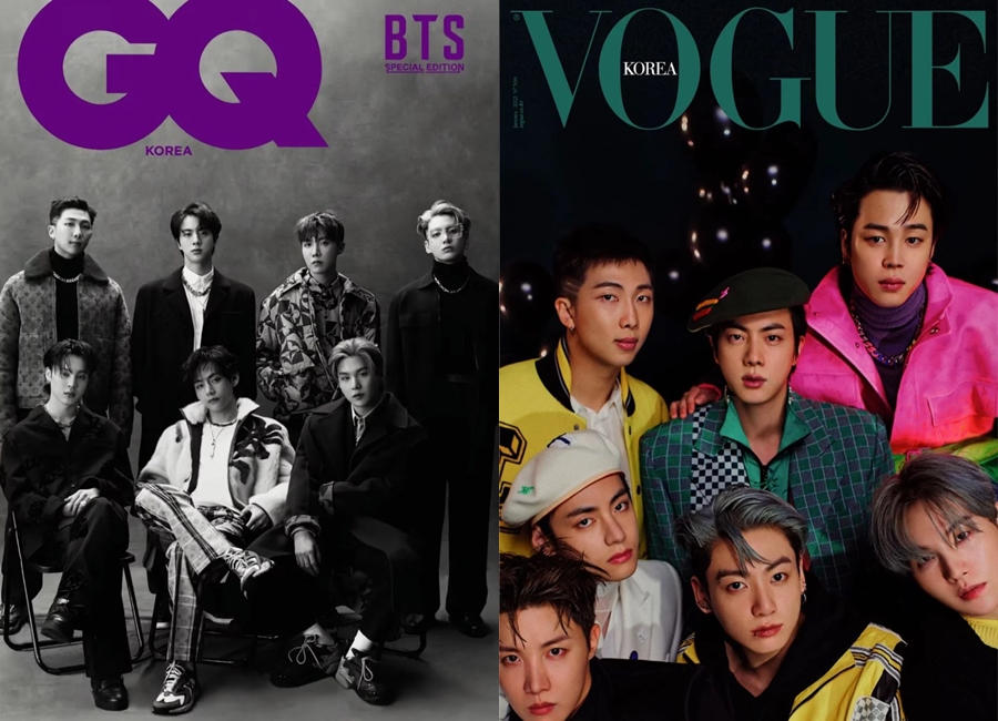 BTS Tampil Menawan di Sampul Kolaborasi 2 Majalah Mode Ternama Vogue X GQ Korea