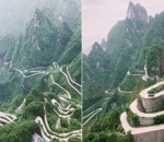 Jalan Tianmen Mountain di Tiongkok