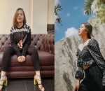 Pakai Celana Hitam, Prilly Pilih Sweater Senada Sedang Mila Lebih Feminin dengan Kemaja Model Sabrin