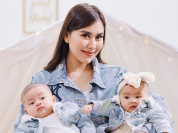 Baby Twin Syahnaz Sadiqah Pertama Kali Jadi Cover Majalah, Ekspresinya Gemas Banget