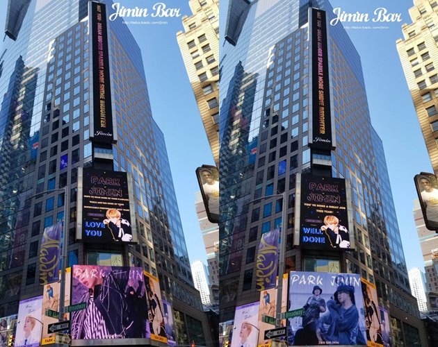 Iklan Jimin BTS di Times Square