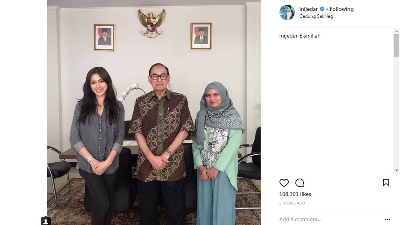 Jessica Iskandar Tulis Bismillah