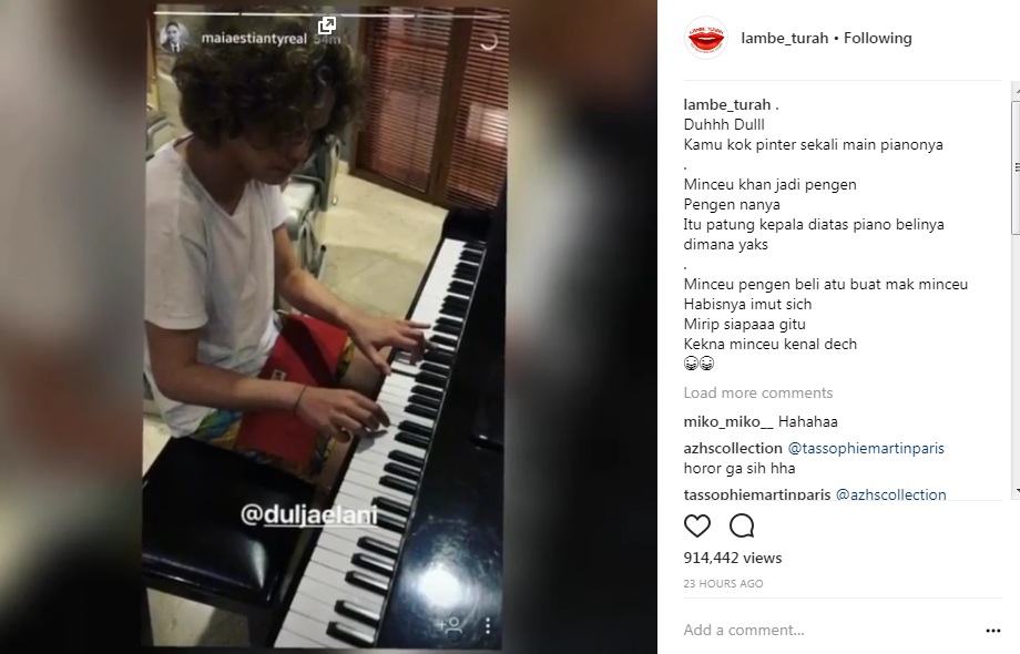Maia Estianty Bagikan Video Dul Jaelani Main Piano