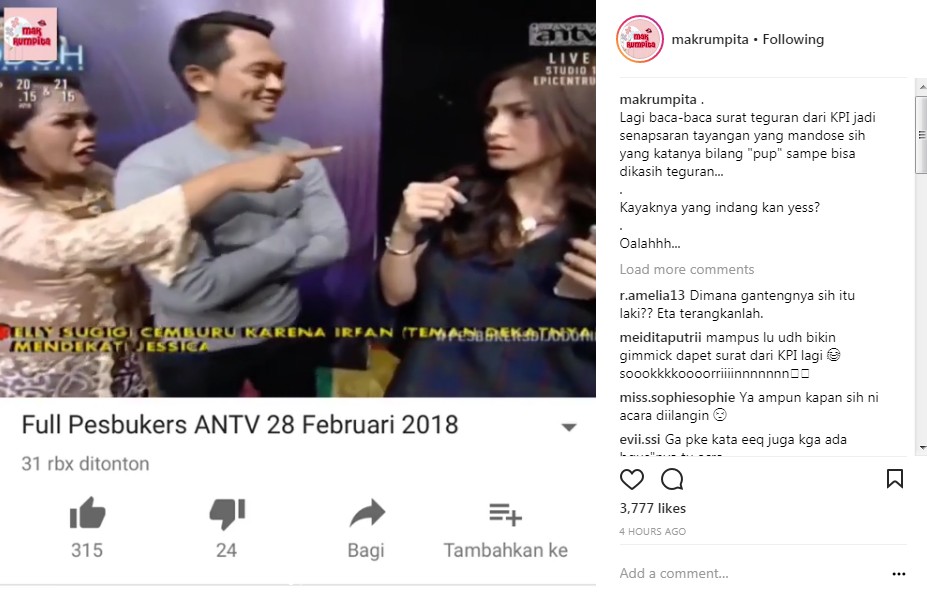 Adu Argumen Ely Sugigi dan Jessica Iskandar Soal Irfan Sbaztian