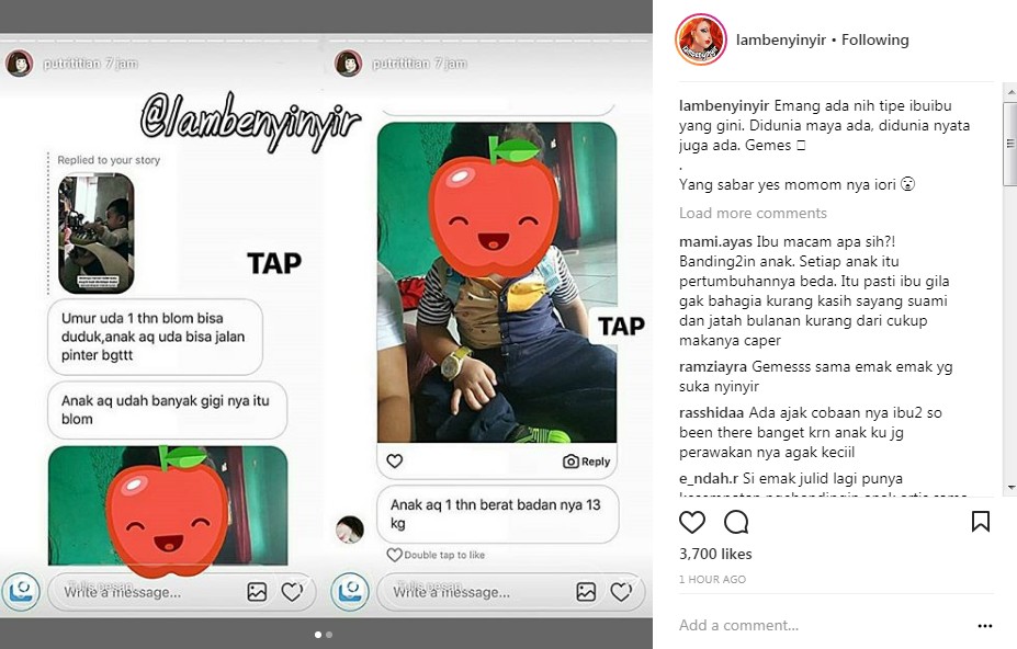 Komentar Netizen Soal Anak Putri Titian