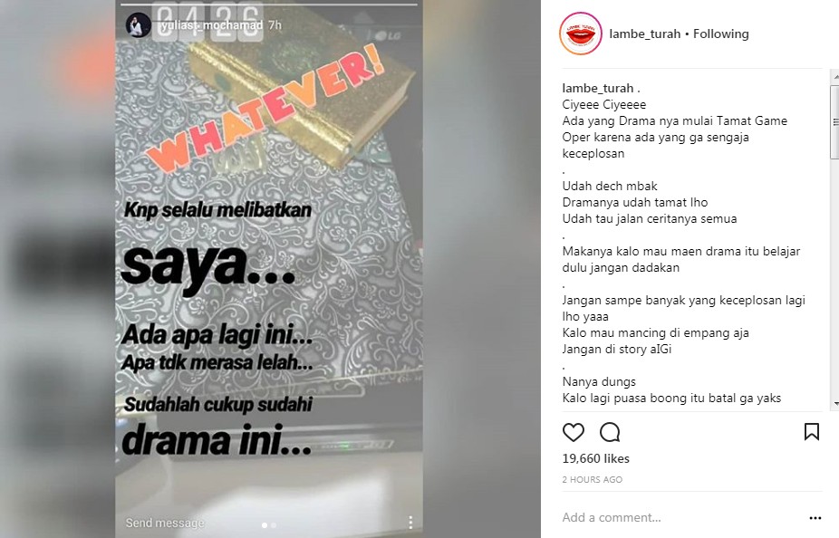 Yulia Mochamad Tulis Kalimat Galau Pasca Dikabarkan Sudah Cerai dari Opick
