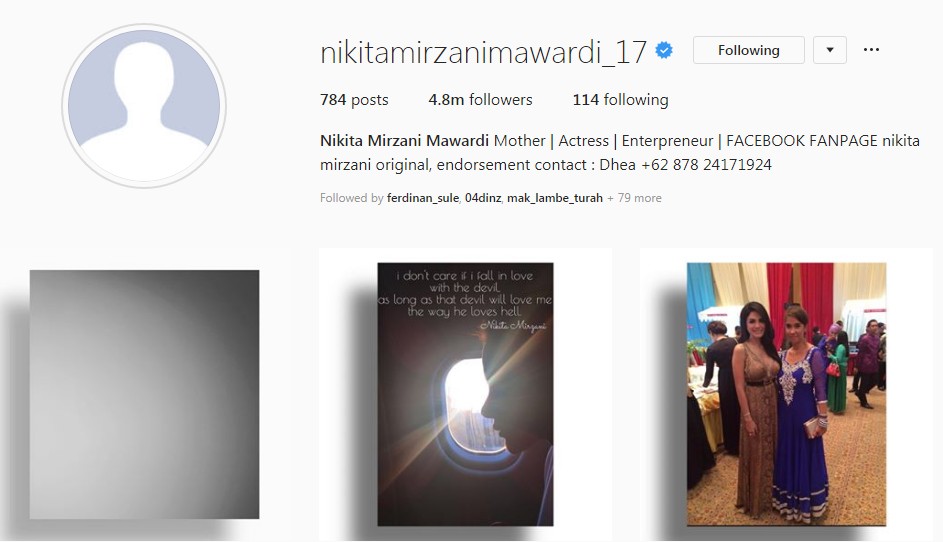 Nikita Mirzani Hapus Foto Profil
