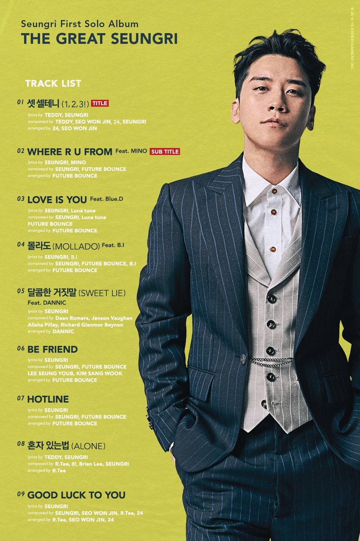 Seungri comeback dengan album solo