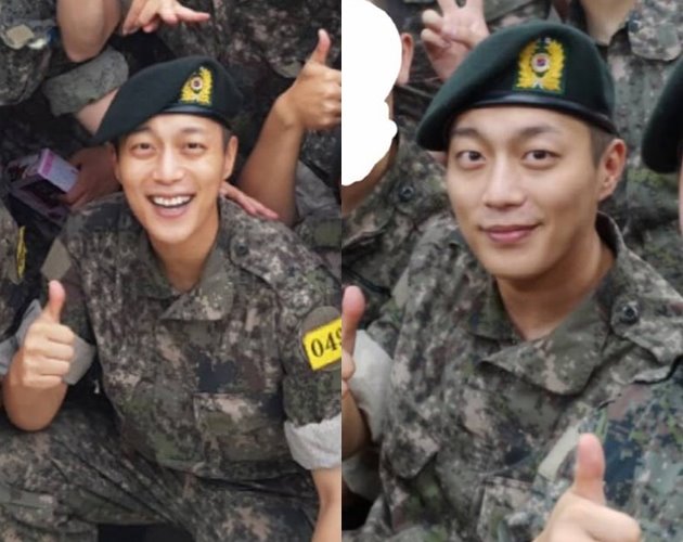 Gagah Dibalut Seragam Militer, Yoon Doo Joon Tampil Ceria di Foto Terbaru Saat Jalani Wamil