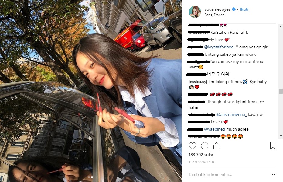 Komentar Jessica di Postingan Terbaru Krystal