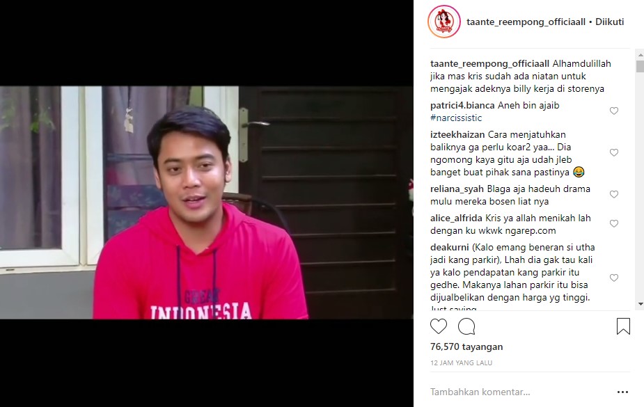 Kriss Hatta Tak Direspons Adik Billy Syahputra