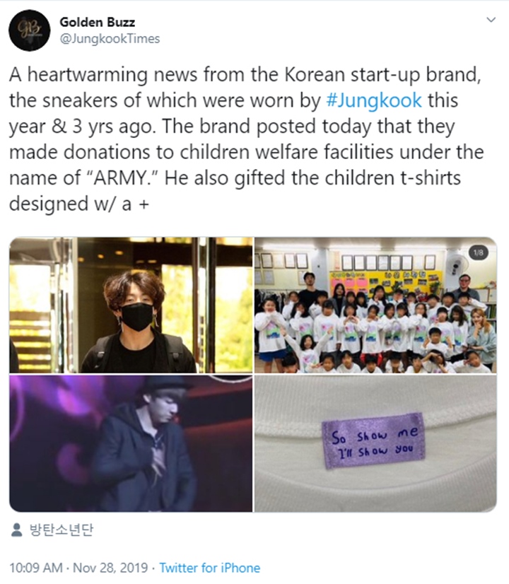 Jungkook BTS Sukses Promosikan Produksi Sepatu, Perusahaan Beri Donasi Atas Nama ARMY