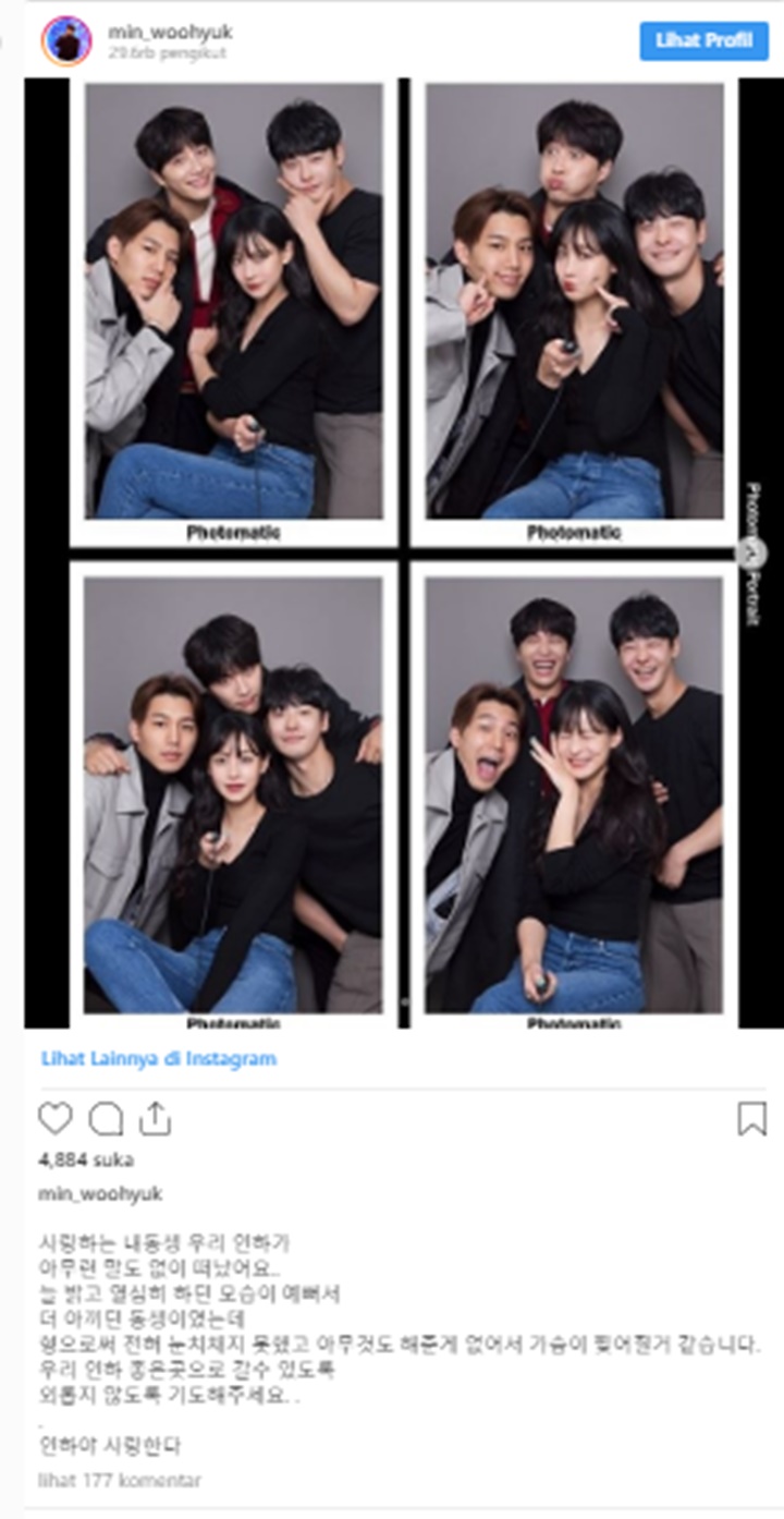 Via Instagram, Pemain Drama \'Love With Flaws\' Beri Salam Perpisahan Untuk Mendiang Cha In Ha