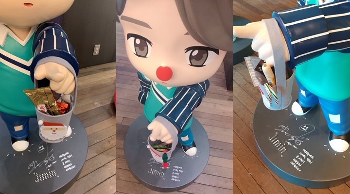 Jelang Natal, Lucunya ARMY Penuhi Keranjang Boneka Karakter Jimin BTS Dengan Makanan Ringan