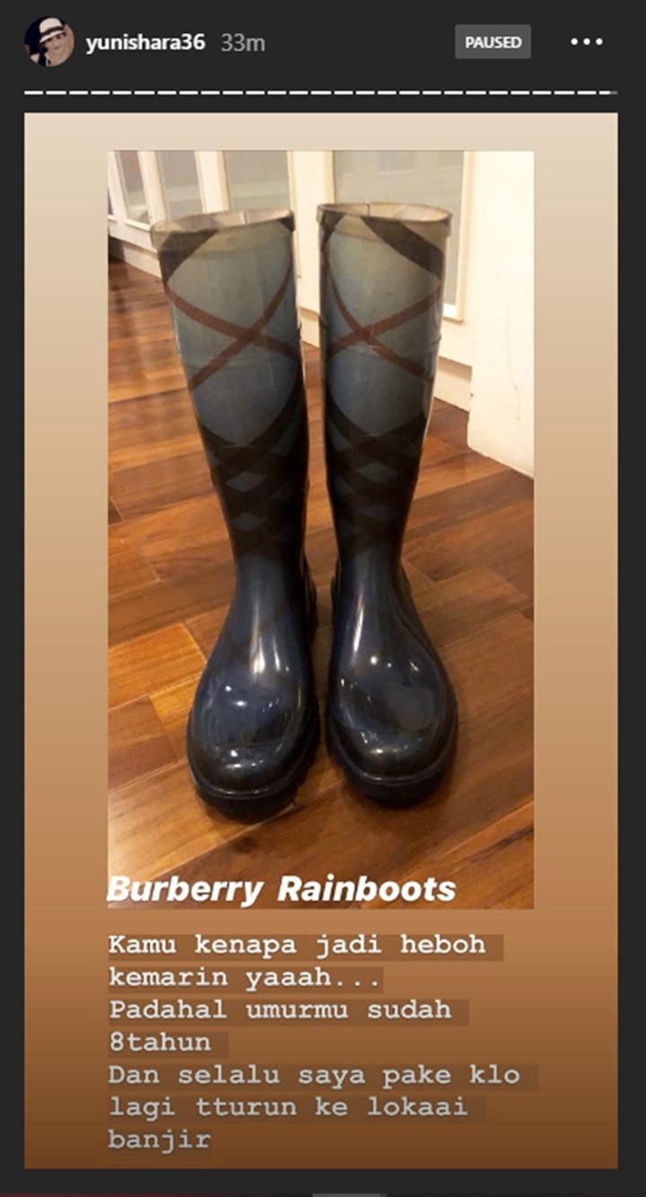 Heboh Soal Sepatu Boots, Yuni Shara Ungkap Sering Dipakai Saat Banjir
