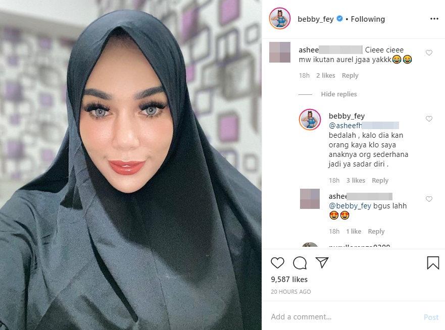 Pakai Hijab Dituding Ikut-ikutan Aurel Hermansyah, Begini Jawaban Tak Terduga Bebby Fey