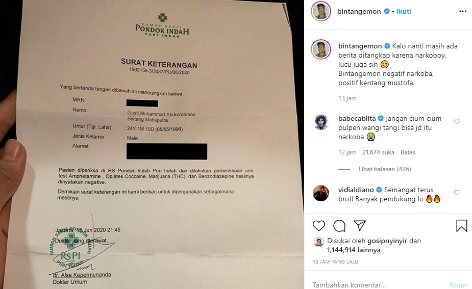 Bintang Emon Bersih dari Narkoba, ‘Wejangan’ Babe Cabita Jadi Sorotan