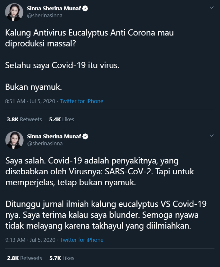 Sherina Ikut Tanggapi Soal Kalung Antivirus Corona Akan Diproduksi Massal: Covid-19 Bukan Nyamuk!