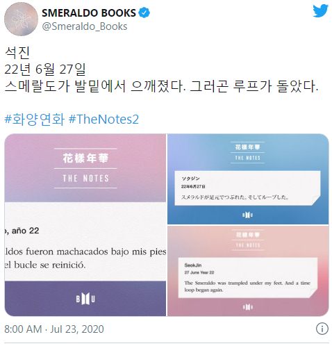Smeraldo Books BTS Unggah Postingan Misterius