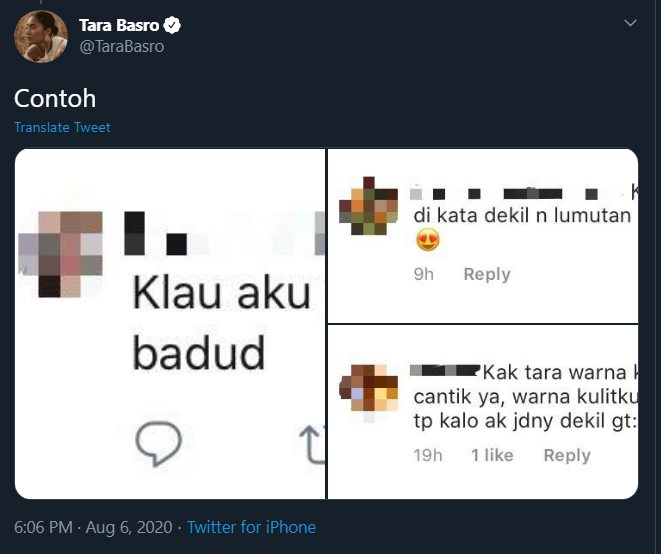 tara basro mengaku heran dengan orang yang suka berkomentar membandingkan dan merendahkan diri sendiri