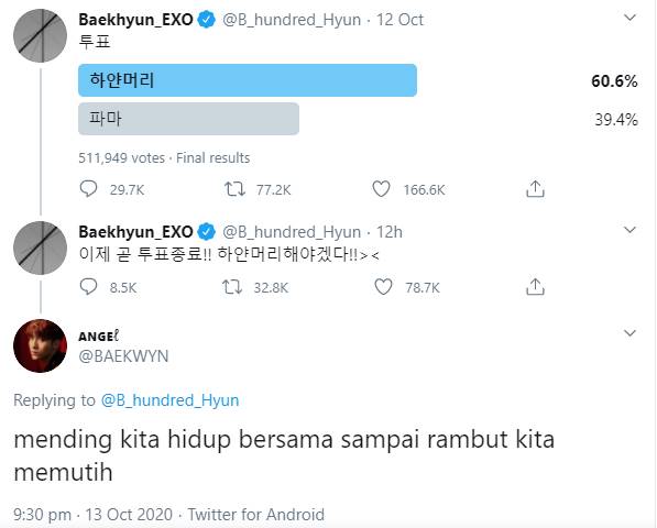 Baekhyun Ungkap Bakal Ganti Warna Rambut, Fans Indonesia Balas dengan Komentar \'Gombal\'