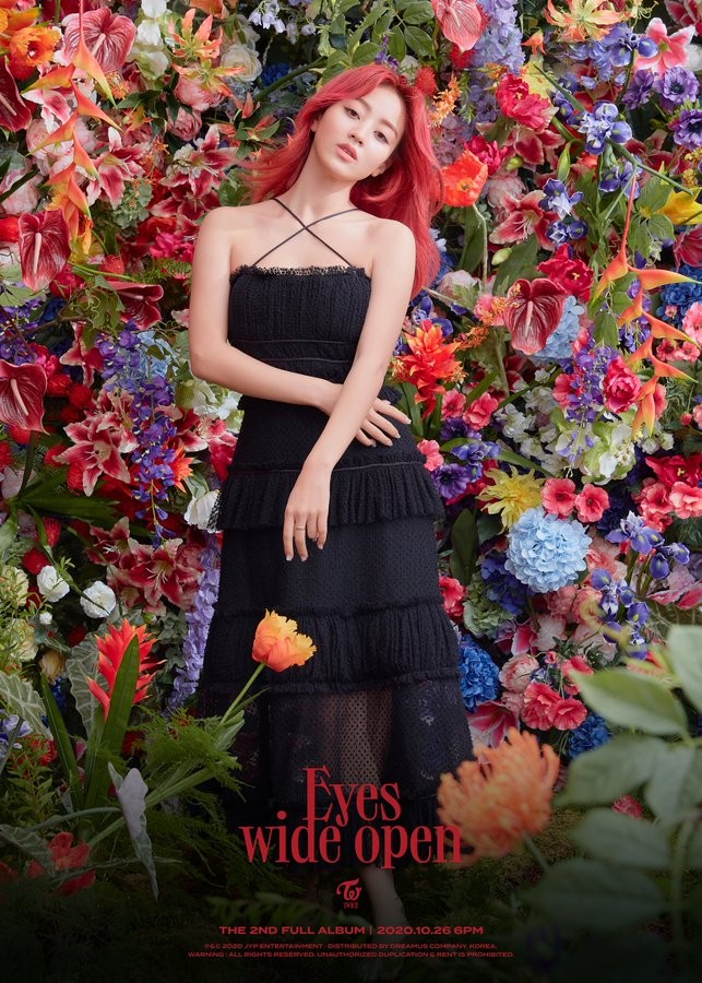 Jihyo Tampil Menawan dengan Rambut Merah di Teaser \'Eyes Wide Open\', Fans: Pacar Orang Cantik Banget