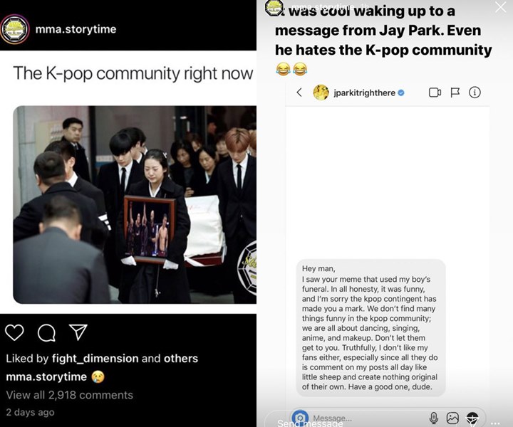Nekat, Foto Pemakaman Jonghyun SHINee Dijadikan Meme di Akun Twitter Ini