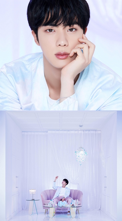 Tampil Bersinar di Ruangan Serba Putih dalam Foto Konsep Album \'BE\', Jin: Apa Kalian Terpesona?