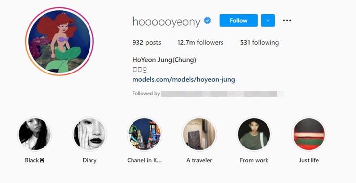 Jung Ho Yeon miliki 12,7 juta followers di Instagram